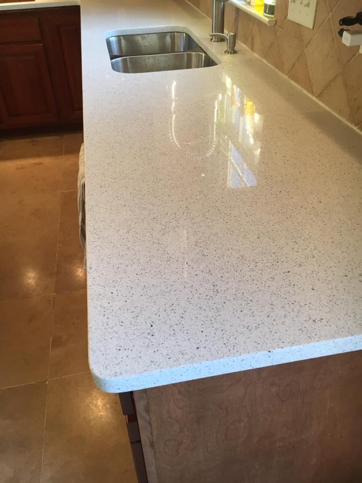 stellar snow silestone installations granite