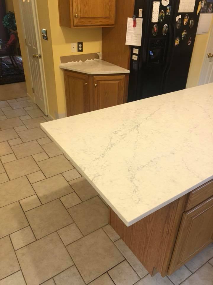 Karis Lg Viatera Quartz Installation Gallery Granite Works Of Pa