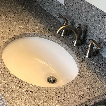 Bathroom Sink installed by Granite Works